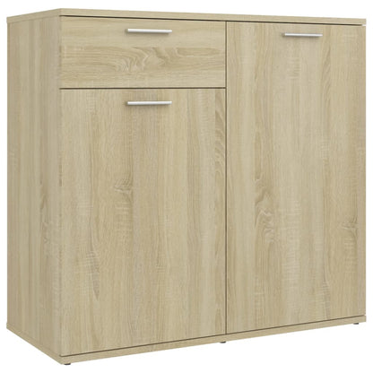 Credenza Rovere Sonoma 80x36x75 cm in Legno Multistrato - homemem39