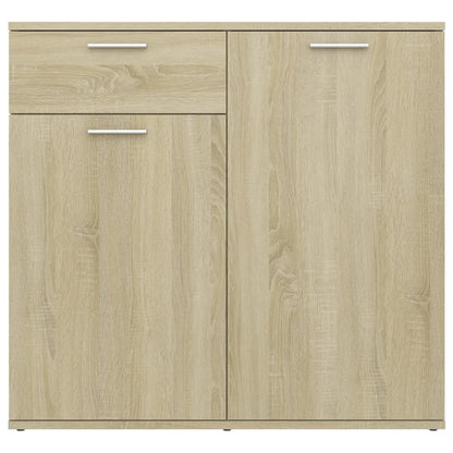 Credenza Rovere Sonoma 80x36x75 cm in Legno Multistrato - homemem39