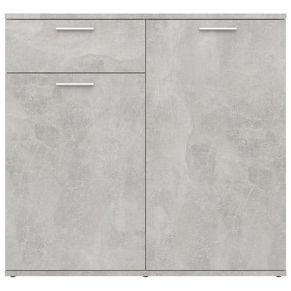 Credenza Grigio Cemento 80x36x75 cm in Legno Multistrato - homemem39