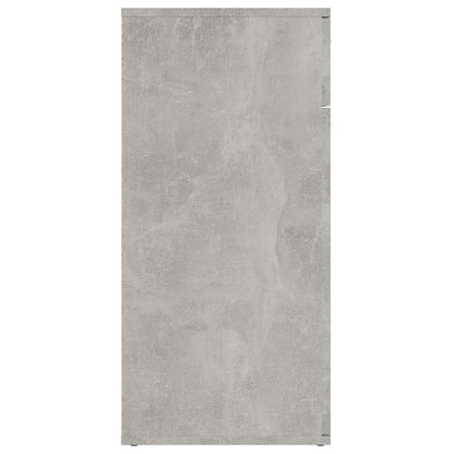 Credenza Grigio Cemento 80x36x75 cm in Legno Multistrato