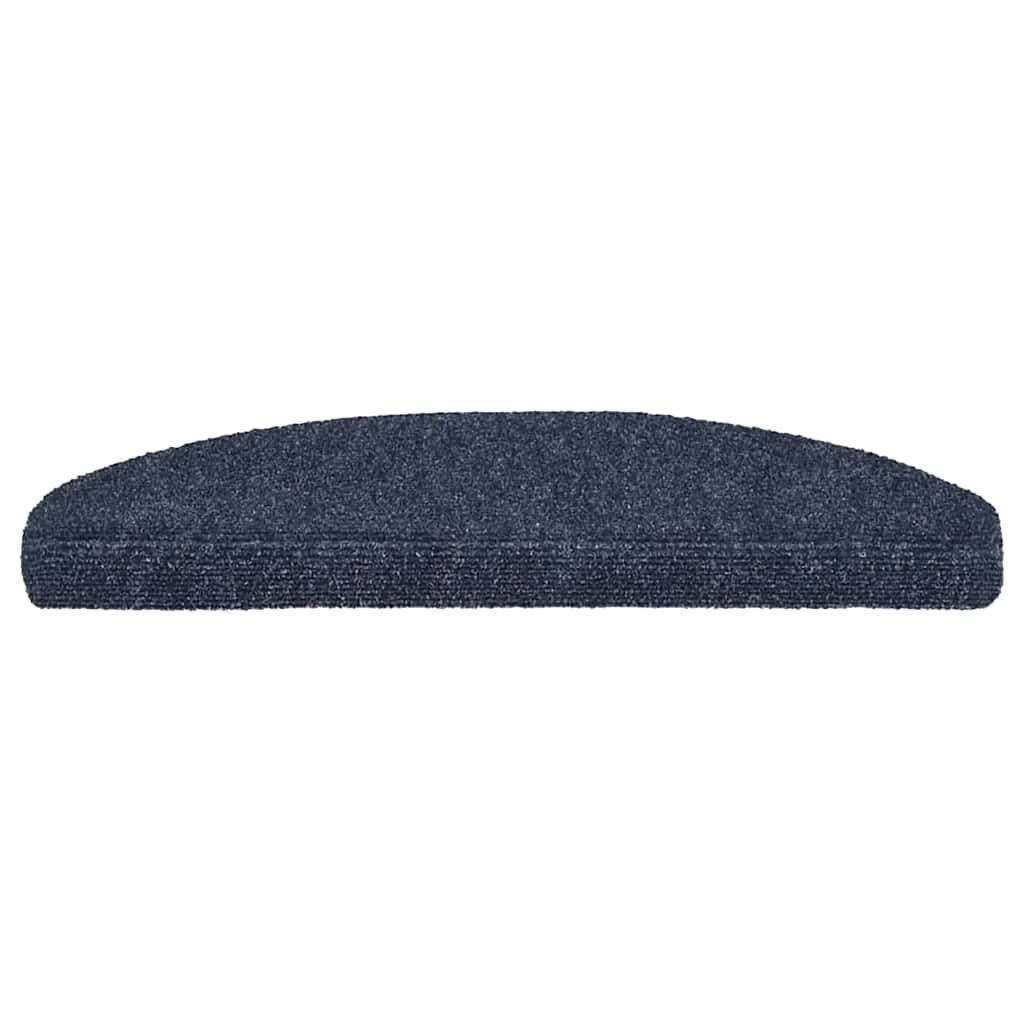 Tappetini per scale autoadesivi 5 pz 65x21x4 cm blu semicircolari grandi - homemem39