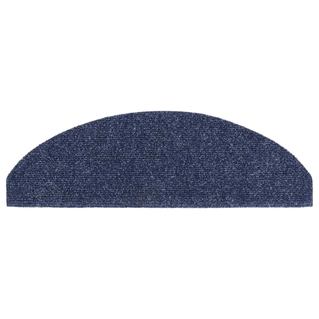 Tappetini per scale autoadesivi 5 pz 65x21x4 cm blu