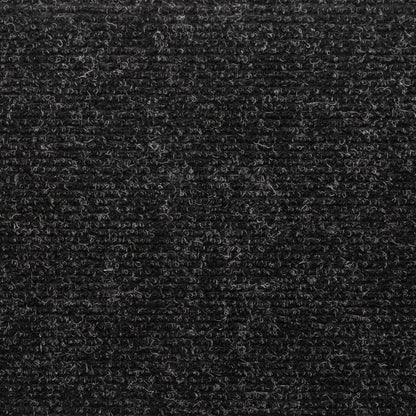 Tappetini per scale autoadesivi 5 pz 65x21x4 cm neri con bordo rettangolare - homemem39