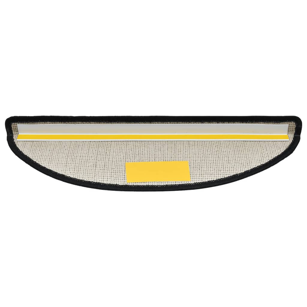 Tappetini per scale 10 pz 56x17x3 cm Antracite Semicircolari - homemem39