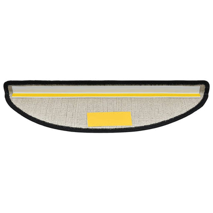 Tappetini per scale 10 pz 56x17x3 cm Antracite Semicircolari - homemem39