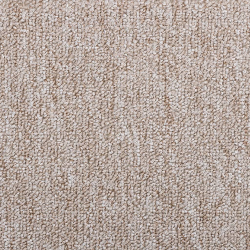 Tappetini per scale 10 pz 65x24x4 cm Marrone chiaro Semicircolari Grandi