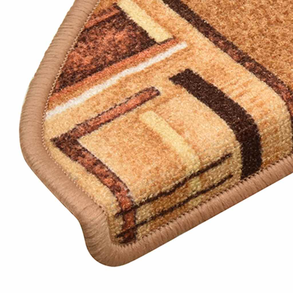 Tappetini per Scale Autoadesivi 5 pz 65x21x4 cm Beige | homemem39
