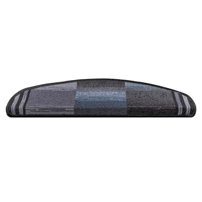 Tappetini per Scale Autoadesivi 5 pz 65x21x4 cm Nero e Grigio