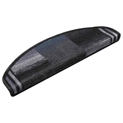Tappetini per Scale Autoadesivi 10 pz 65x21x4 cm Nero e Grigio