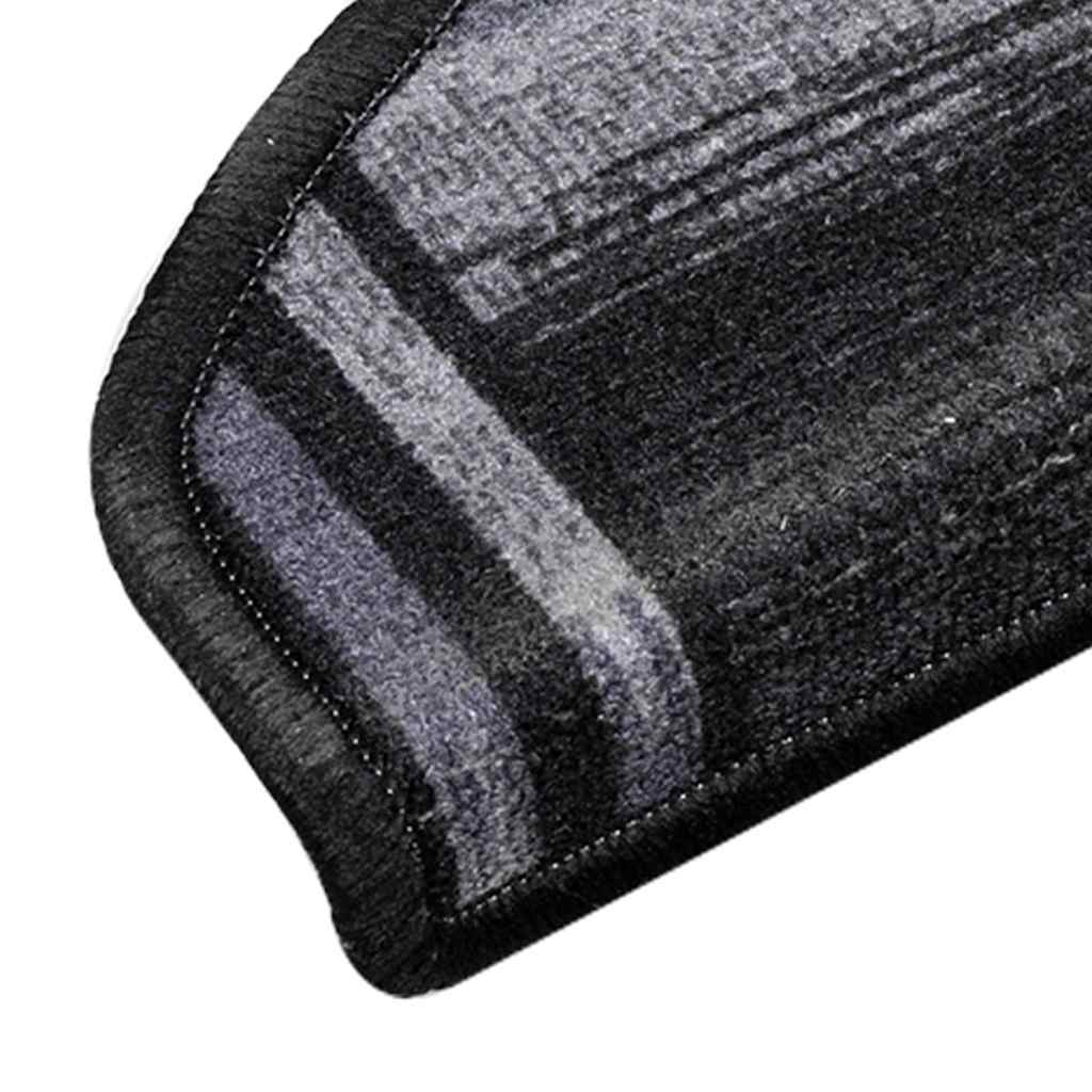 Tappetini per Scale Autoadesivi 10 pz 65x21x4 cm Nero e Grigio