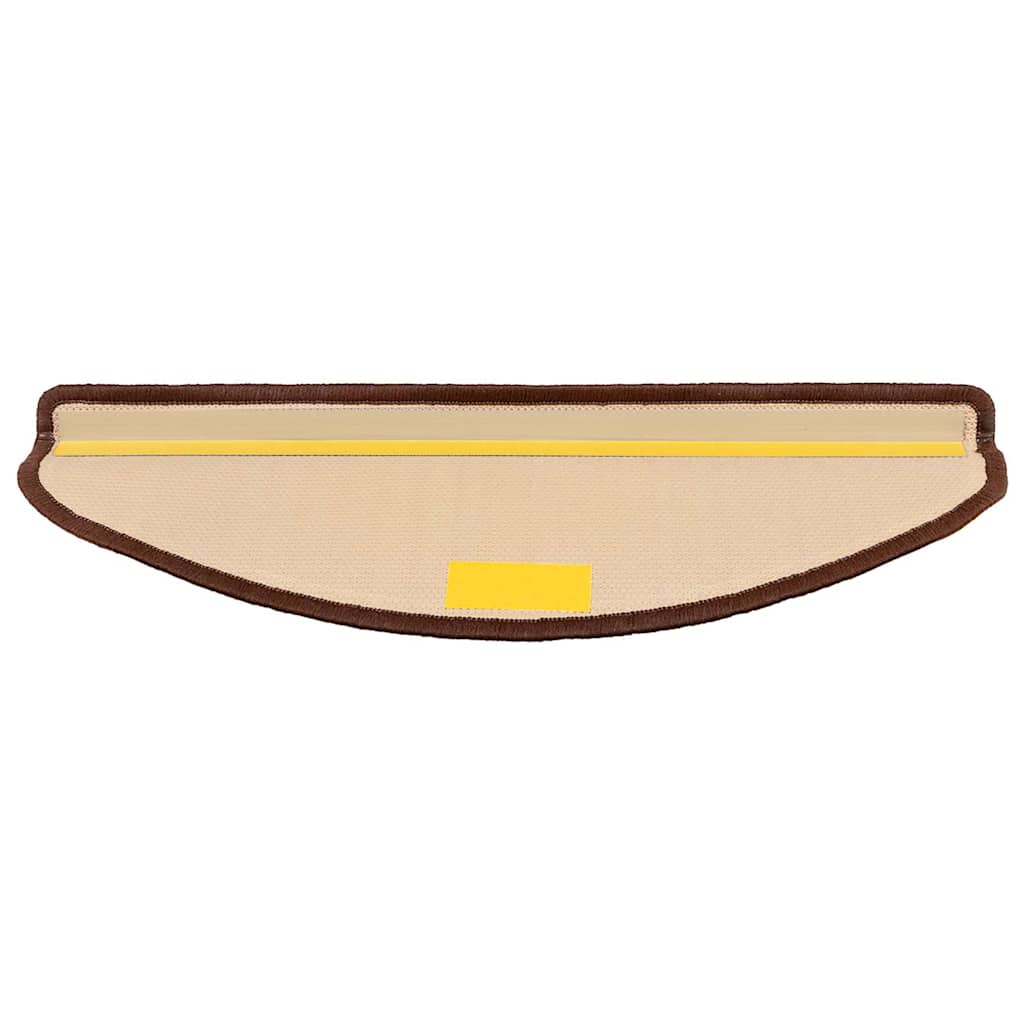 Tappetini per Scale Autoadesivi 10pz 65x21x4 cm Marroni