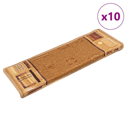 Tappetini per Scale Autoadesivi 10 pz 65x21x4 cm