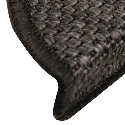 Tappeti Autoadesivi Scale Aspetto Sisal 15 pz 56x17x3 cm