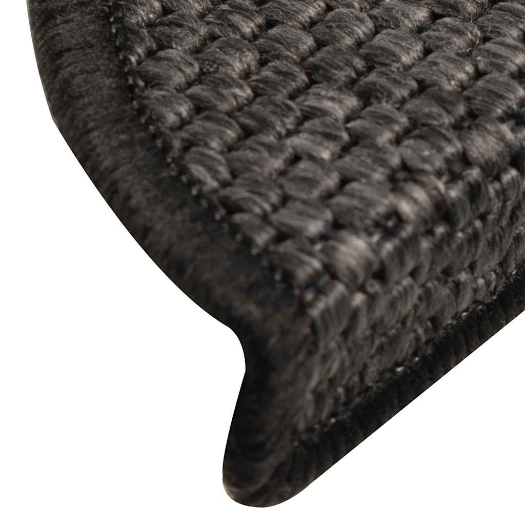 Tappeti Autoadesivi Scale Aspetto Sisal 15 pz 56x17x3 cm