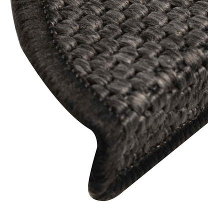 Tappeti Autoadesivi Scale Aspetto Sisal 15 pz 56x17x3 cm