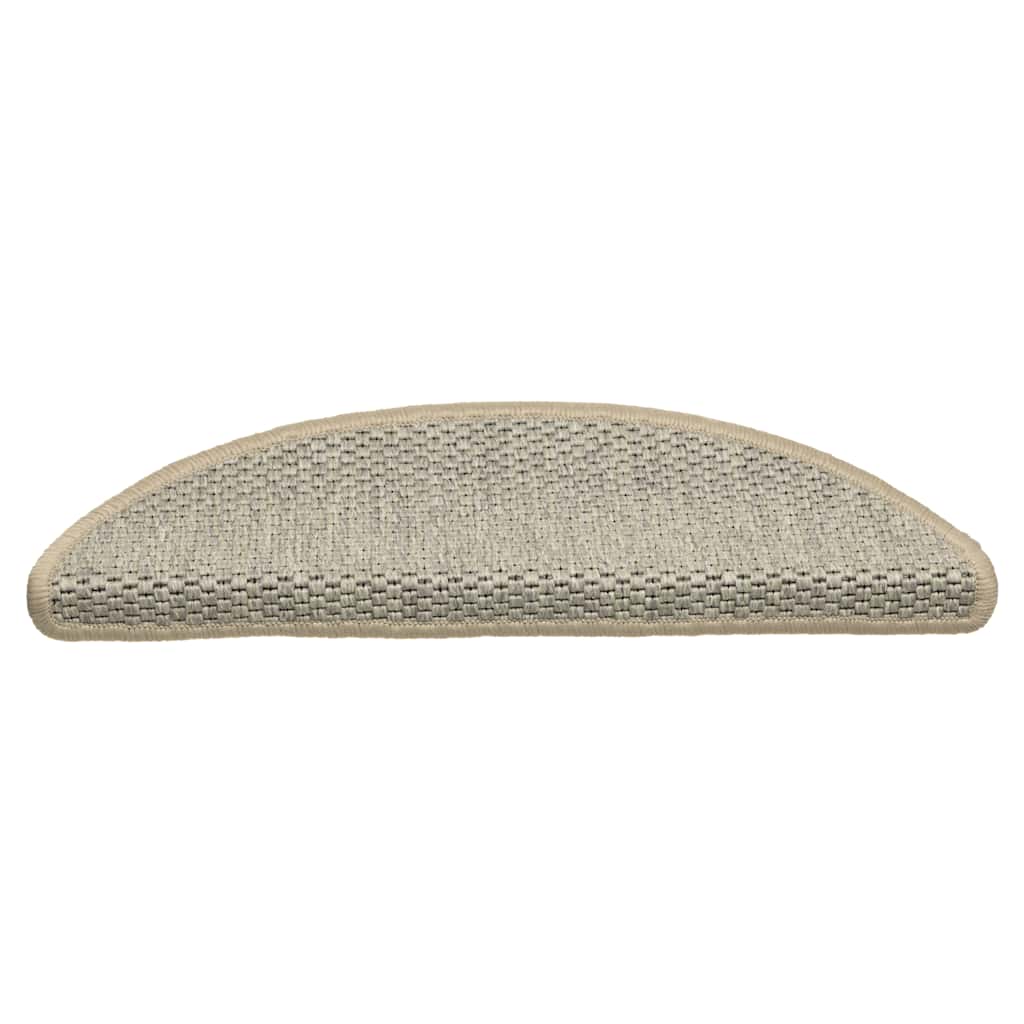 Tappeti Adesivi Scale Aspetto Sisal 15pz 56x17x3cm Verde Chiaro | homemem39