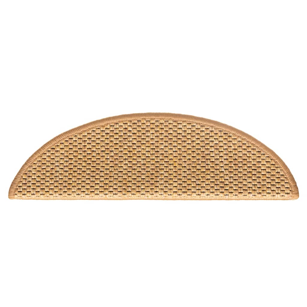 Tappeti Autoadesivi Scale Aspetto Sisal 15 pz 56x17x3 cm Sisal | homemem39