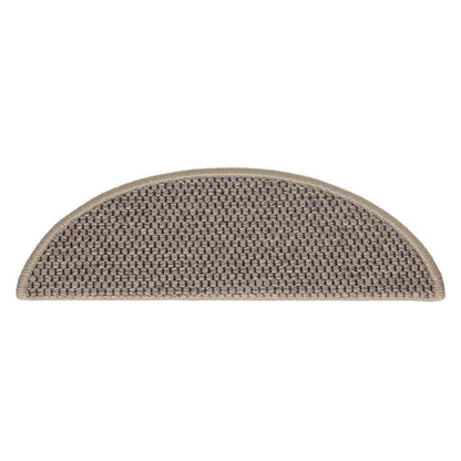 Tappeti Adesivi Scale Aspetto Sisal 15 pz 56x17x3cm Beige Scuro | homemem39