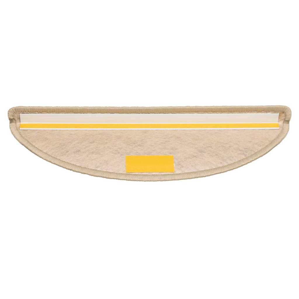 Tappeti Autoadesivi Scale Aspetto Sisal 15 pz 56x17x3 cm Sabbia