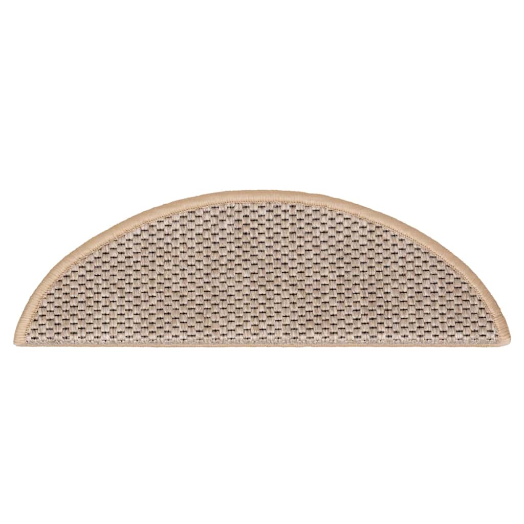 Tappeti Adesivi Scale Aspetto Sisal 15pz Chiaro