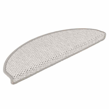 Tappeti Autoadesivi Scale Aspetto Sisal 15 pz 65x21x4cm Platino | homemem39