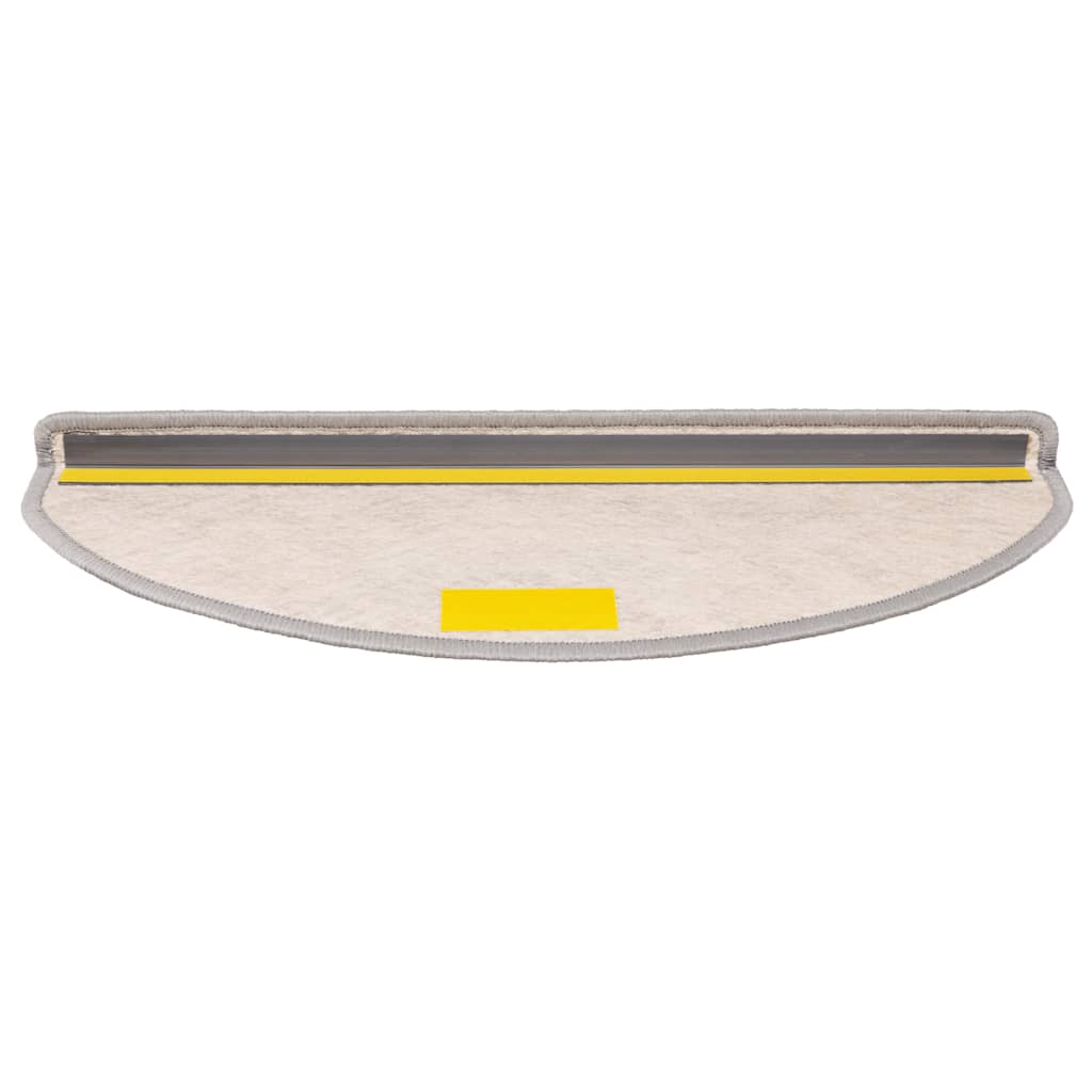 Tappeti Autoadesivi Scale Aspetto Sisal 15 pz 65x21x4cm Platino