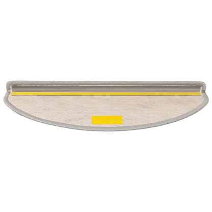 Tappeti Autoadesivi Scale Aspetto Sisal 15 pz 65x21x4cm Argento | homemem39