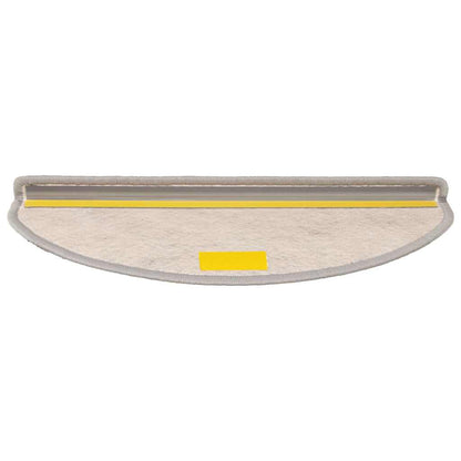 Tappeti Autoadesivi Scale Aspetto Sisal 15 pz 65x21x4cm Argento