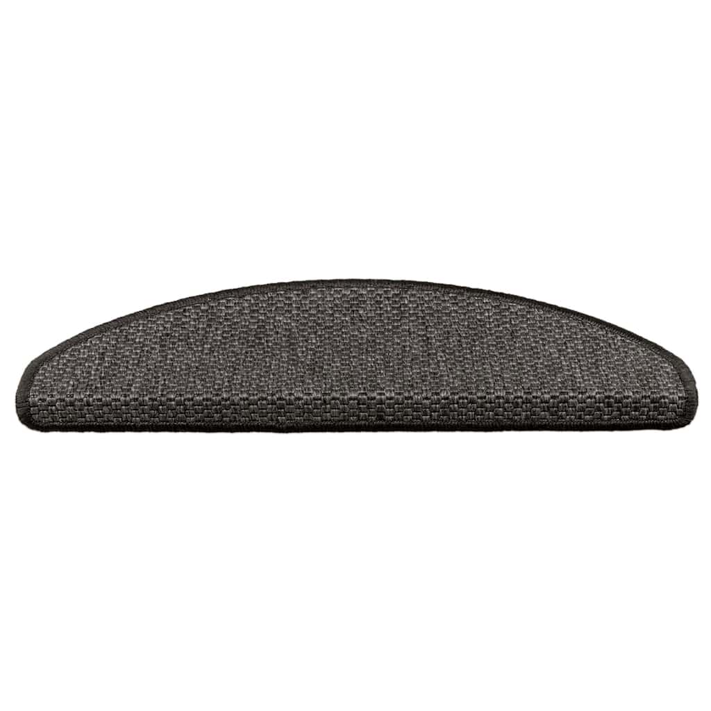 Tappeti Autoadesivi Scale Aspetto Sisal 15pz 65x21x4 Antracite | homemem39