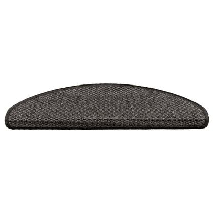 Tappeti Autoadesivi Scale Aspetto Sisal 15pz 65x21x4 Antracite | homemem39