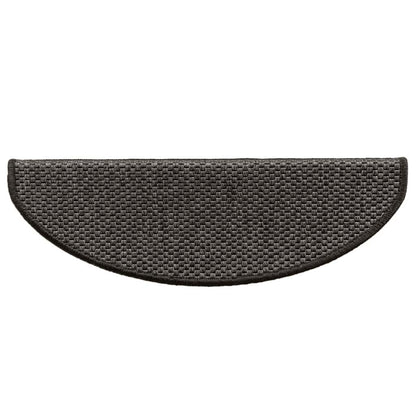 Tappeti Autoadesivi Scale Aspetto Sisal 15pz 65x21x4 Antracite