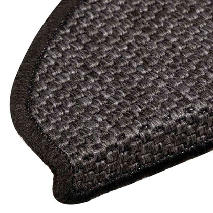 Tappeti Autoadesivi Scale Aspetto Sisal 15pz 65x21x4 Antracite | homemem39