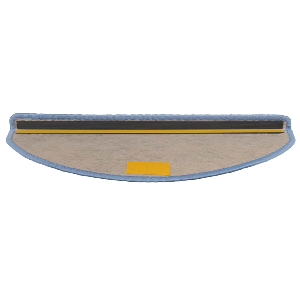 Tappeti Autoadesivi Scale Aspetto Sisal 15 pz 65x21x4 cm Blu