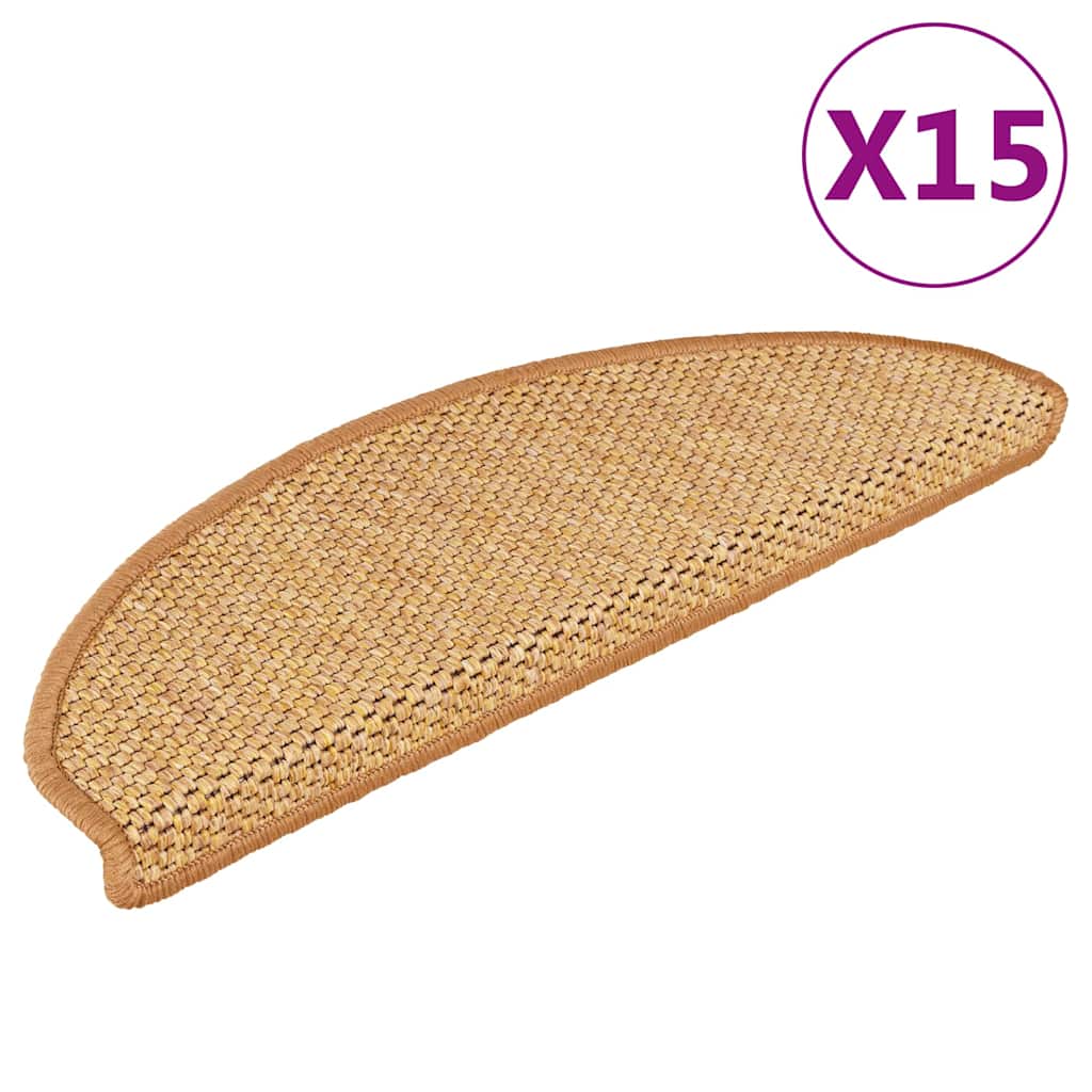 Tappeti Autoadesivi Scale Aspetto Sisal 15pz 65x21x4 Sisal