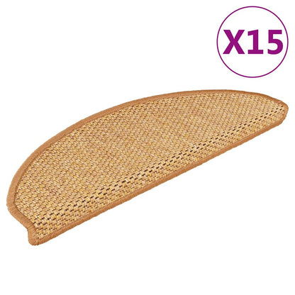 Tappeti Autoadesivi Scale Aspetto Sisal 15pz 65x21x4 Sisal