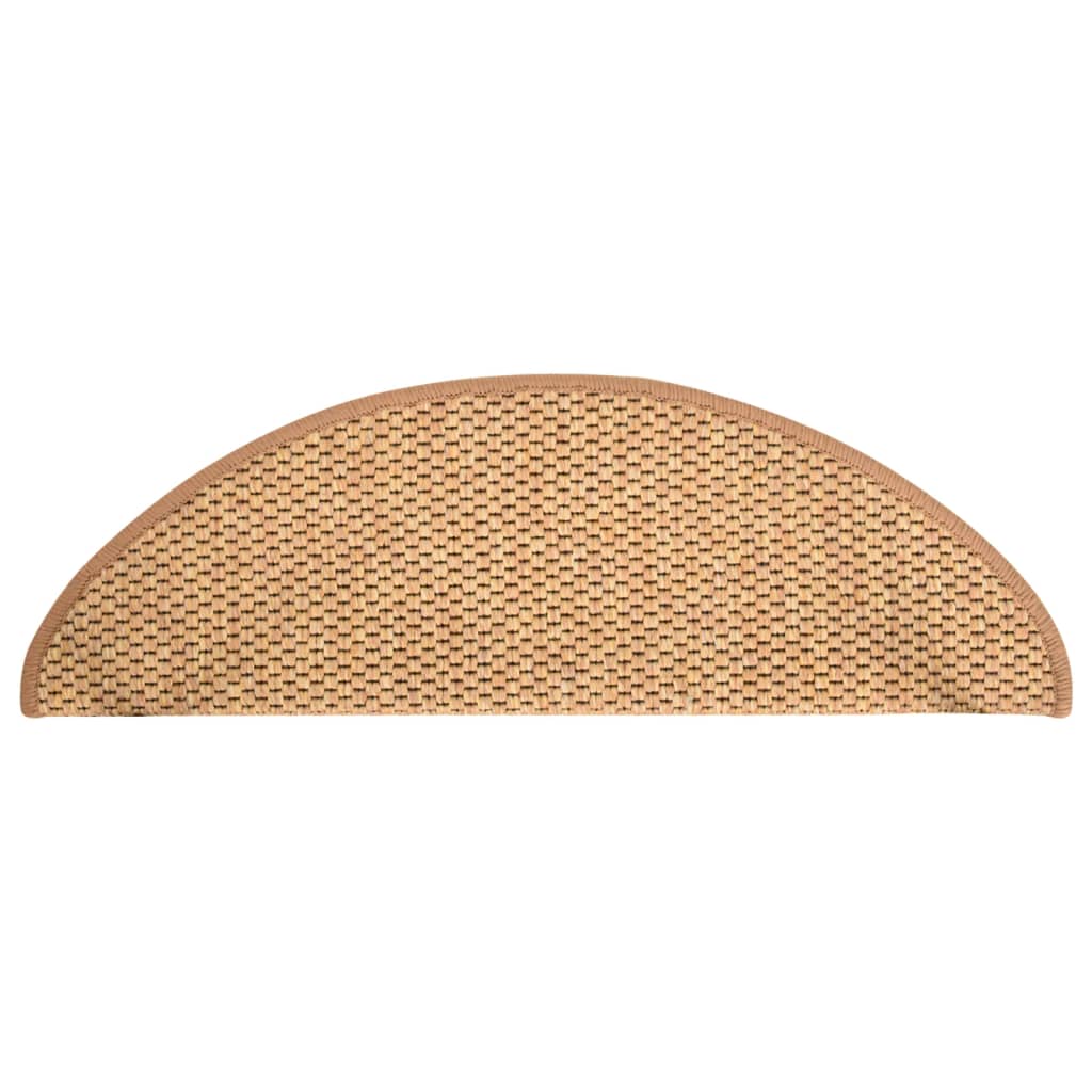 Tappeti Autoadesivi Scale Aspetto Sisal 15pz 65x21x4 Arancione