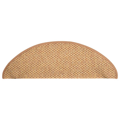 Tappeti Autoadesivi Scale Aspetto Sisal 15pz 65x21x4 Arancione