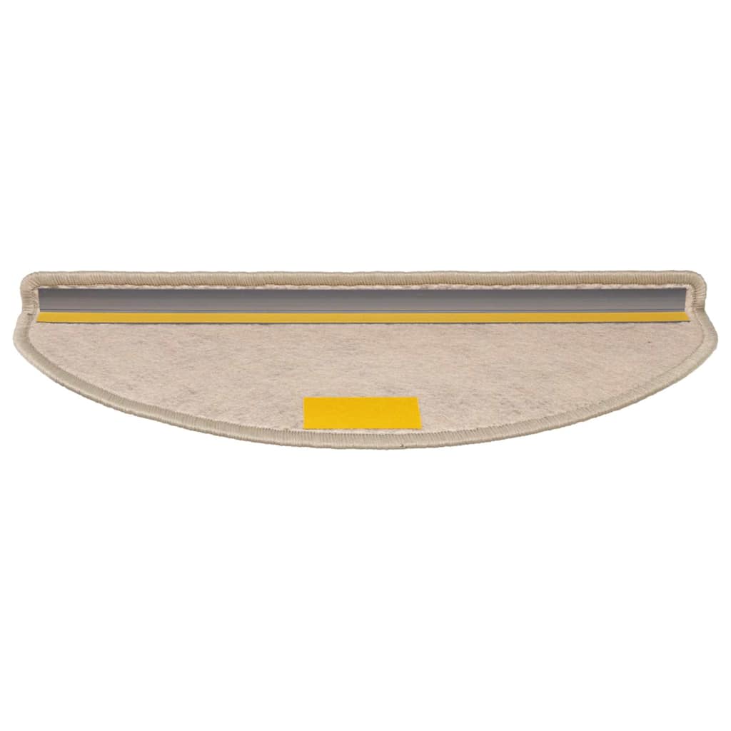 Tappeti Adesivi Scale Aspetto Sisal 15 pz 65x21x4cm Beige Scuro | homemem39
