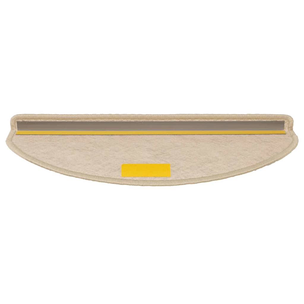 Tappeti Autoadesivi Scale Aspetto Sisal 15 pz 65x21x4 cm Sabbia