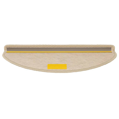 Tappeti Autoadesivi Scale Aspetto Sisal 15 pz 65x21x4 cm Sabbia