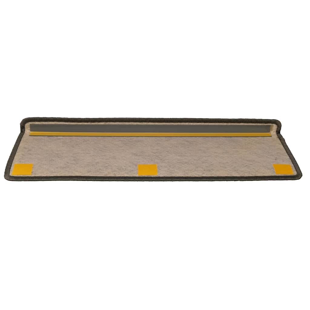 Tappeti Autoadesivi Scale Sisal 15 pz 65x21x4 cm Grigio e Beige | homemem39
