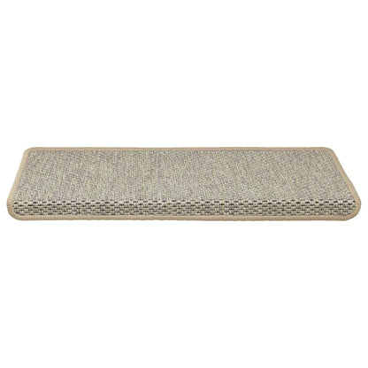 Tappeti Autoadesivi Scale Aspetto Sisal 15 pz 65x21x4 cm Verde Chiaro | homemem39