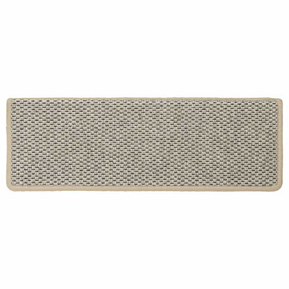 Tappeti Autoadesivi Scale Aspetto Sisal 15 pz 65x21x4 cm Verde Chiaro