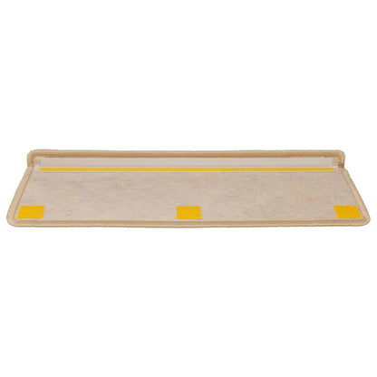 Tappeti Adesivi Scale Aspetto Sisal 15pz 65x21x4cm Beige Chiaro | homemem39