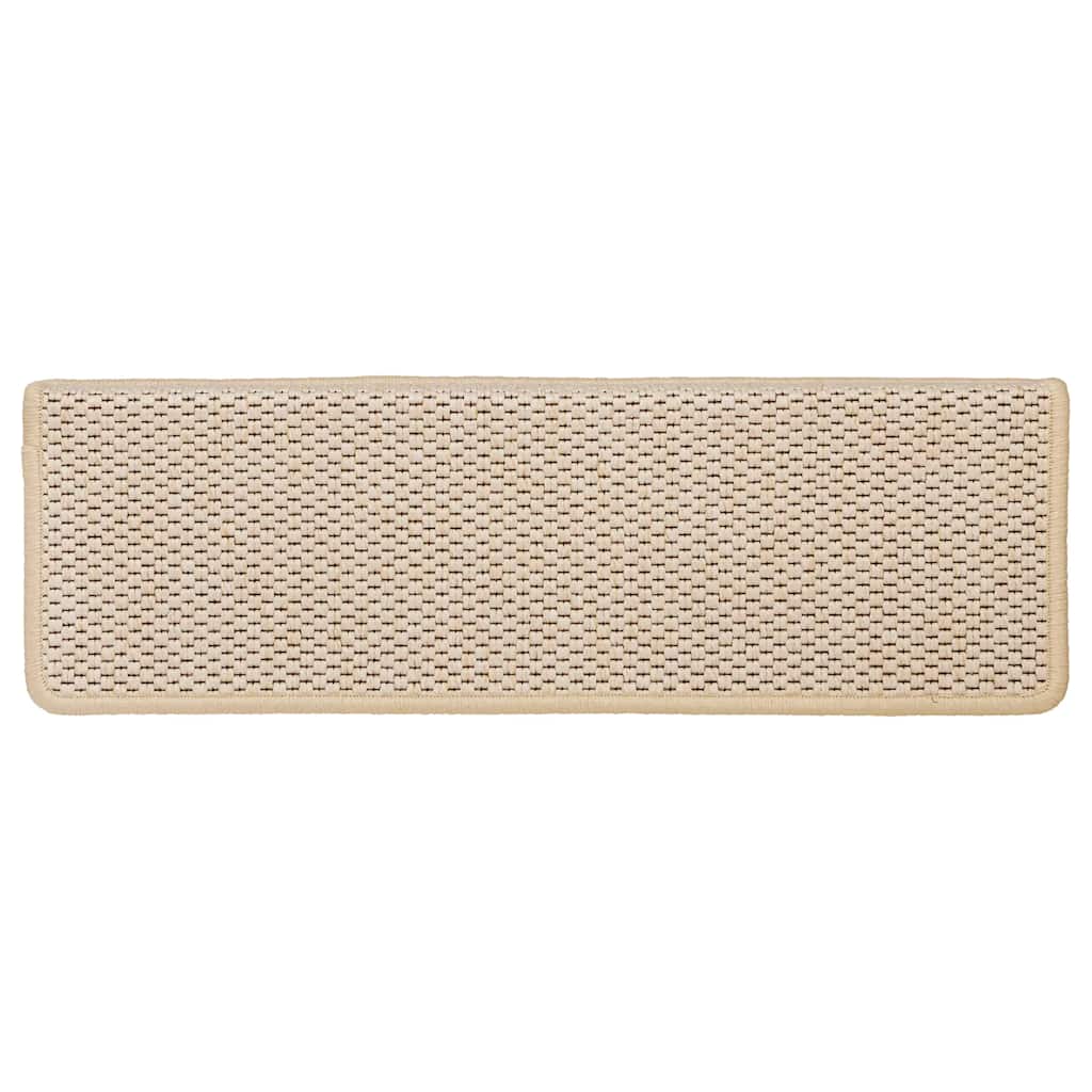 Tappeti Autoadesivi Scale Aspetto Sisal 15 pz 65x21x4 cm Berber