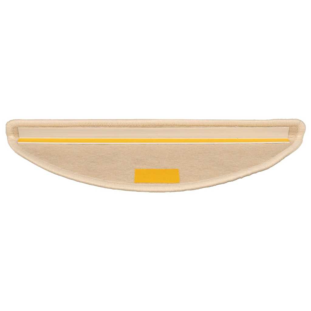 Tappetini per scale 15 pz 56x17x3 cm Argento Semicircolari | homemem39