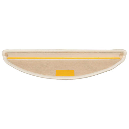 Tappetini per scale 15 pz 56x17x3 cm Argento Semicircolari