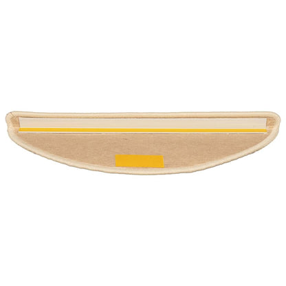 Tappetini per scale 15 pz 56x17x3 cm Beige chiaro Semicircolari | homemem39