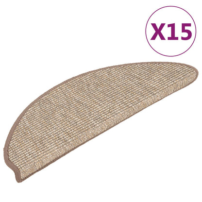 Tappetini per scale 15 pz 56x17x3 cm