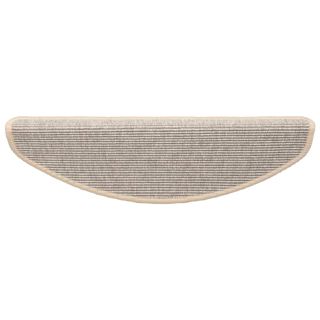 Tappetini per scale 15 pz 65x21x4 cm Argento Semicircolari Grandi | homemem39